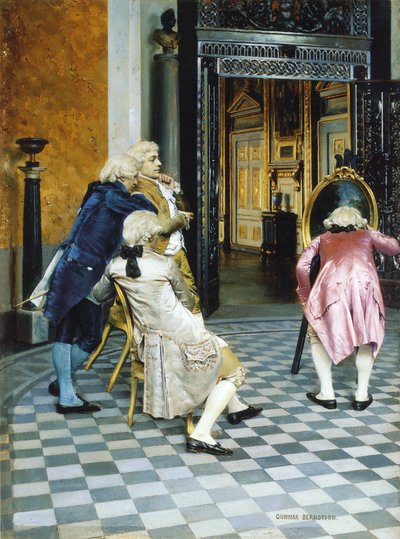 Art Connoisseurs in the Louvre by Gunnar Berndtson